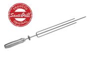 Espeto espada tridente para grill giratório