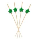 Espeto estrela verde 12 cm 100 un