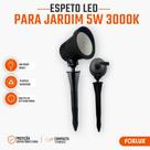 Espeto LED Jardim Foxlux 5W 3000K Branco Quente IP65 Bivolt 400lm para Jardins Paisagismo Canteiros Caminhos Pergolados