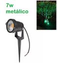Espeto luminaria spot Led jardim 7w verde