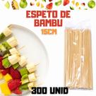 Espeto Palito Bambu Petisco 15cm Pct Com 300 Unid Espeto Palito Bambu Petisco 15cm Pct Com 300 Unid
