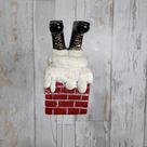 Espeto/pick Papai Noel Chamine Resina 7cm
