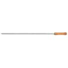 Espeto Simples 65 Cm Aço Cromado Carne Churrasco MOR Espeto Simples 65 Cm Aço Cromado Carne Churrasco MOR