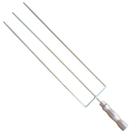 Espeto triplo 69 cm cabo aluminio