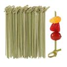 Espetos De Bambu 9cm C/ Nó Decorativo Festa Aperitivo 100 Unid