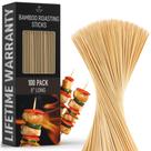 Espetos de Bambu Zulay Kitchen - 100 Palitos de 20cm para Churrasco Espetos de Bambu Zulay Kitchen - 100 Palitos de 20cm para Churrasco