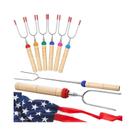Espetos Extensíveis Para Assar Marshmallows, Palitos Para S'mores, Garfos Para Cachorro-Quente E