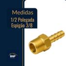 Espigão Bico Adaptador 1/2 Macho Gás Encanado Forno Fogão