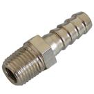 Espigao rosca 3/8 bsp x mangueira 3/8 latão niquelado