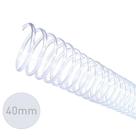 Espirais Encadernação Cristal 40mm 350 Folhas 20 Unidades