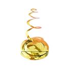 Espiral Metalizado 55Cm Dourado Unidade