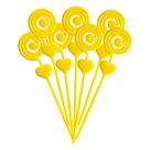 Espiral Para Artesanato 12x 2,8 cm 10 Unidades - Amarelo