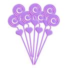 Espiral Para Artesanato 12x2,8 cm 10 Unidades - Violeta