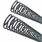 Espiral para Encadernação Preto 17 mm para 100 folhas 25un