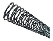 Espiral para Encadernação Preto 17 mm para 100 folhas 25un