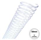 Espiral Plastico para encadernação 50mm Transparente c/ 12Pcs Espiral Plastico para encadernação 50mm Transparente c/ 12Pcs