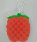 Esponja Corporal em Formato de Fruta Vermelha