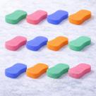 Esponja Corporal para Banho Super Macia Cores Variadas 12 Unidades