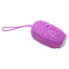 Esponja De Banho Capa Silicone Massageador Porco Espinho Lilás