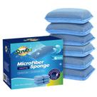 Esponja de cozinha de microfibra Scrub-It Miracle (pacote com 6) azul