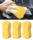 Esponja de lavagem de carro SCUARI 3PCS para limpeza de carros amarela