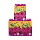 Esponja de limpeza Scrub Daddy Scrub Mommy, pacote com 3 unidades, rosa
