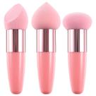 Esponja de maquiagem Beaupretty Beauty Foundation, 3 peças com alça