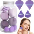 Esponja de Maquiagem Macia Facial Corretiva Base Frasco com 14 Unds