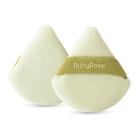Esponja de Pó Silk Skin Ruby Rose Acabamento Aveludado Triangular Lavável Ideal Para Selar Make