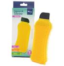 Esponja de Silicone Multiuso Com Raspador + Reservatorio de Detergente 16,5x7,5x2,5cm - Wincy