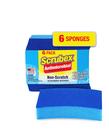 Esponja esfoliante Scrubex, não arranhões, resistente a odores (6 esponjas)