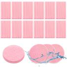 Esponja facial Ysanciuu comprimida 240 peças rosa