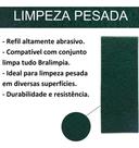 Esponja Fibra Limpeza Pesada 10x25 cm Kit com 4 unidades