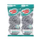 Esponja Limpeza Pesada Inox 6 Peças Flash Limp