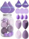Esponja Maquiagem Facial Beauty Blender Frasco c/ 14 Peças