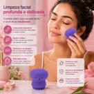 Esponja Massageadora Silicone Limpeza Facial Unidade