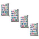Esponja Microfibra Mágica Decorada 4u P/ Vidros Janelas