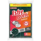 Esponja Multiuso Verde e Amarelo com 4 Unidades EsfreBom Esponja Multiuso Verde e Amarelo com 4 Unidades EsfreBom
