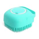 Esponja Para Banho de Silicone com Dispenser Massageador Escova Shampoo Sabonete Liquido crianca pet