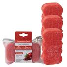 Esponja para lavagem corporal, esponja, esponja, ponche de romã, 3 unidades Esponja para lavagem corporal, esponja, esponja, ponche de romã, 3 unidades