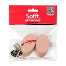 Esponja Utilitária PanPastel Sofft Redonda com Corte Angular 2 Unidades
