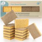 Esponjas de cozinha BioGo, pacote com 12, biodegradáveis, compostáveis