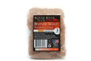Esponjas de Lã de Bronze Rogue River Tools Grossas 3un