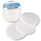 Esponjas faciais comprimidas GAINWELL, brancas, de celulose, 50 unidades