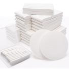 Esponjas faciais Luxiv Compressed White, pacote 240+1 com estojo Esponjas faciais Luxiv Compressed White, pacote 240+1 com estojo