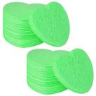 Esponjas faciais Spunspon Heart Shape, celulose natural, 100 unidades