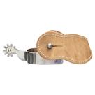 Espora Quarto de Milha Inox Curta com Correia de Couro Bronc-Steel 32764