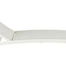 Espreguicadeira Branca Aluminio 4 Posicoes 95x63x207 Cm
