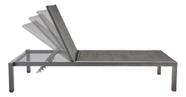 Espreguicadeira Cinza Aluminio 4 Niveis 102x65x199 Cm