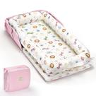 Espreguiçadeira de bebê Huggynest Newborn 0-12 meses portátil rosa